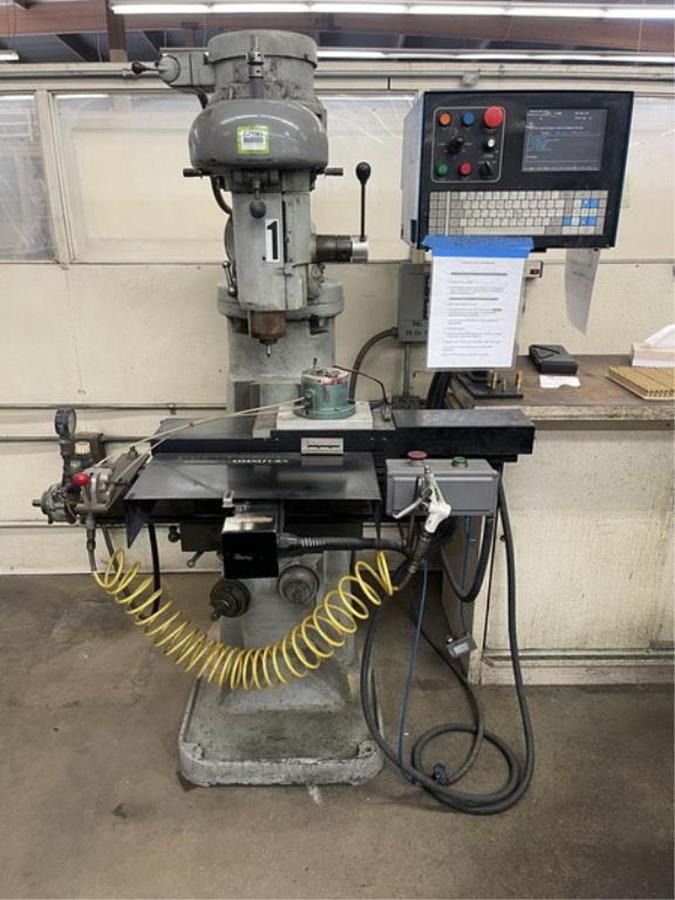 Used Millrite MV1 Knee Mill with Hydraulic Clamping & DRO