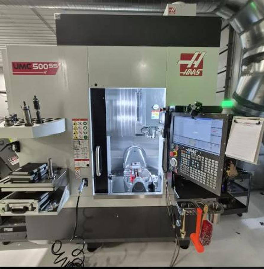 Used 2025 HAAS UMC-500SS 5-Axis Only 25 Cutting Hours CNC Vertical Machining Center