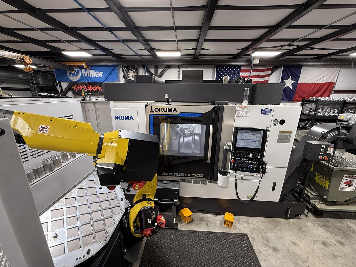 Used OKUMA MULTUS B250II Like Brand New Only 104 Hours Total Running Time