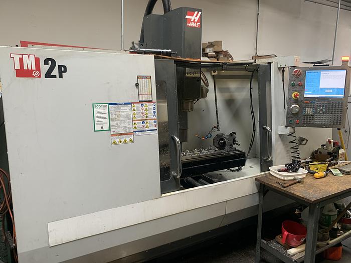 Used 2014 HAAS TM-2P 4-Axis CNC Vertical Machining Center