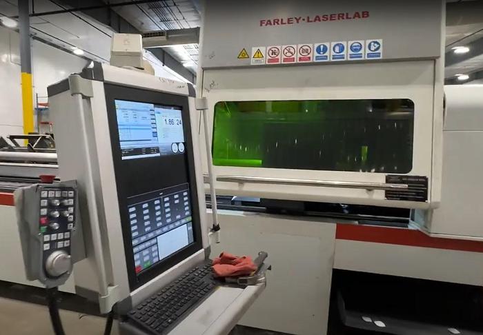 Used 2017 FARLEY HG TECH 2kW LT6515 FIBER TUBE LASER