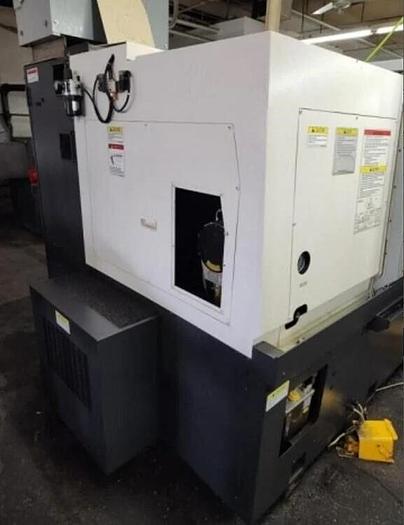 Used 2016 OKUMA Genos L 400 CNC Lathe with TailStock / Automatic Tool Presetter