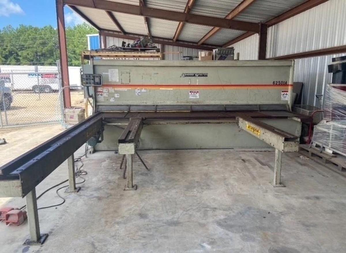 Used 2013 ACCURSHEAR 625014 1/4" x 14' Hydraulic Shear