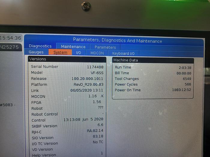 Used 2020 HAAS VF6-SS 5-Axis CNC Vertical Machining Center