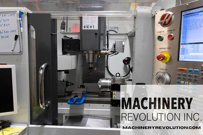 Used 2014 HAAS Super Mini Mill 4-Axis CNC Vertical Machining Center