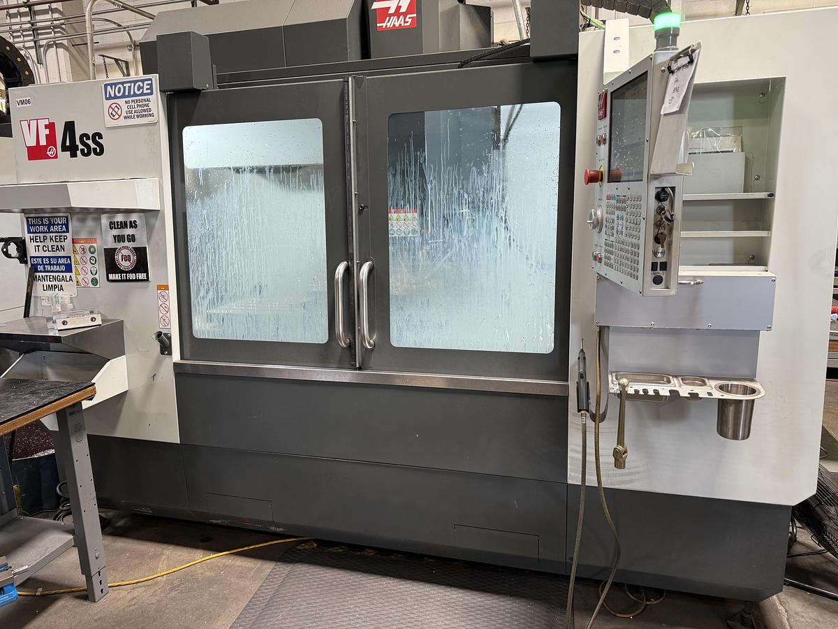 Used 2020 HAAS VF-4SS 4-Axis CNC Vertical Machining Center