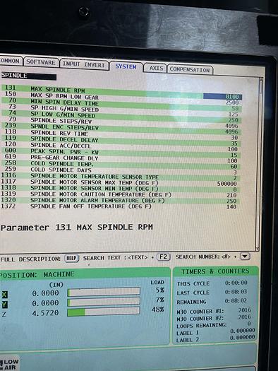 Used 2013 HAAS VF-4 CNC Vertical Machining Center