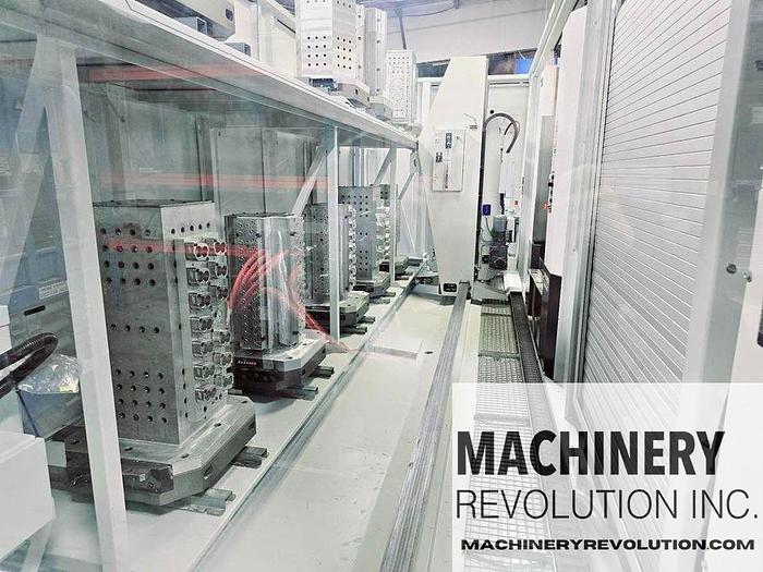 Used 2020 HYUNDAI WIA HS5000i 500mm 4-Axis Horizontal Machining Center 12 Station Pallet Pool