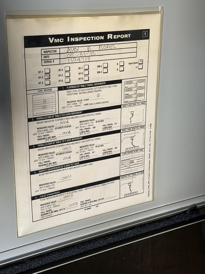 Used 2003 HAAS VF-2 4-Axis CNC Vertical Machining Center