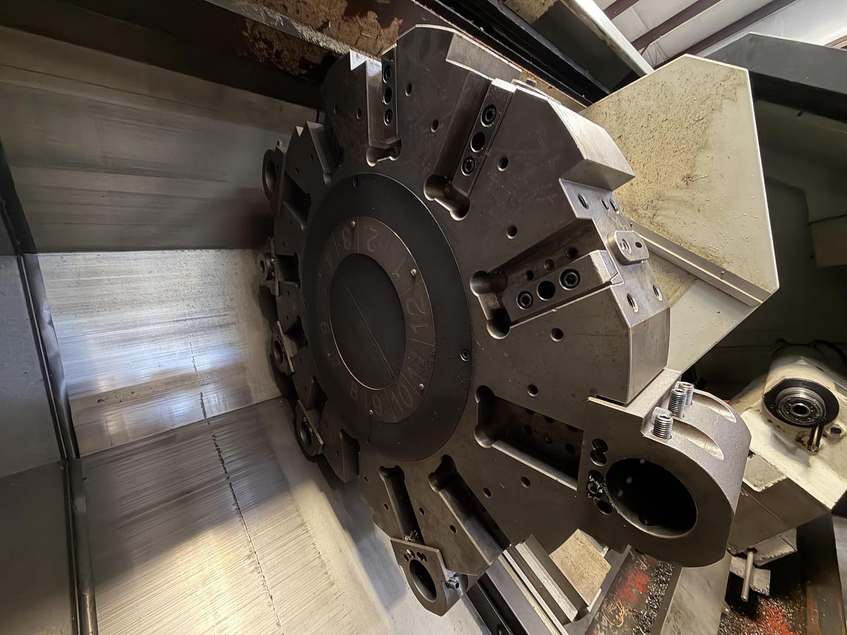 Used 2004 YAMA SEIKI GS-460L 8" Spindle Bore CNC Lathe with Steady Rest