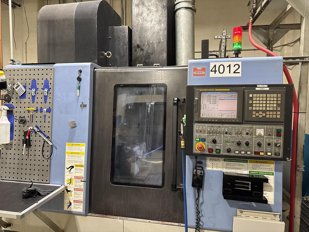 Used 2008 DOOSAN MV3016L 4-Axis CNC Vertical Machinig Center