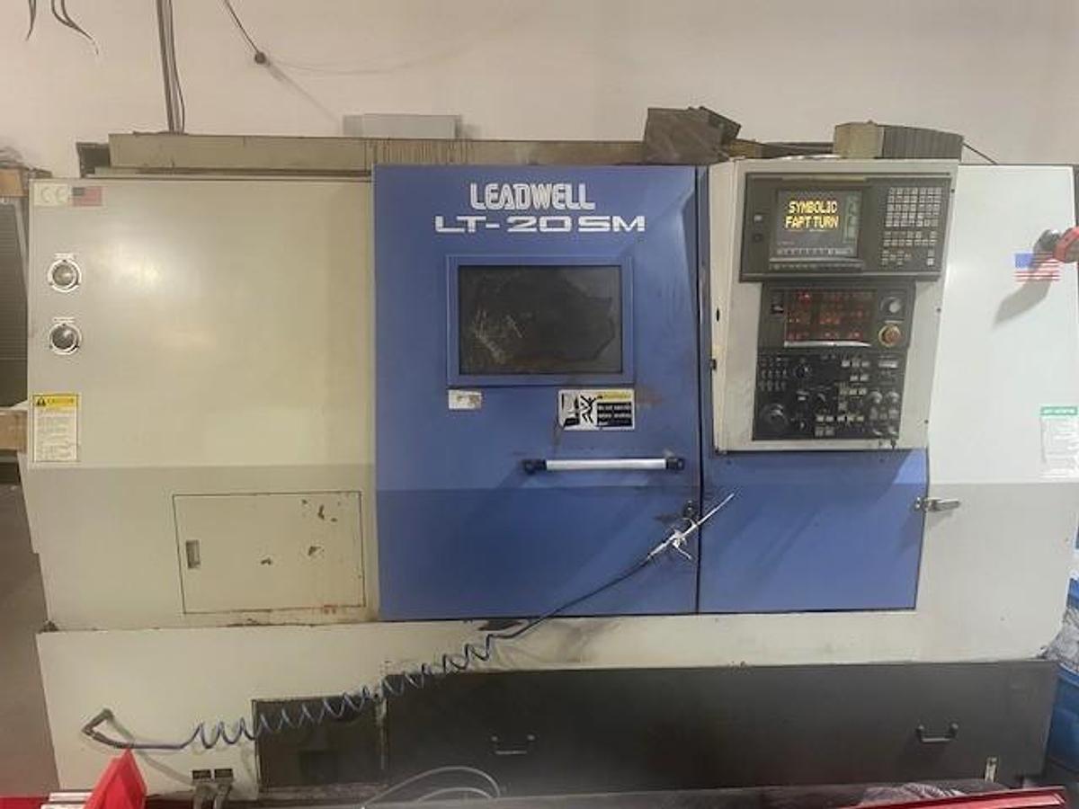 Used LEADWELL LT-20SM Live Tooling Sub Spindle CNC Turning Center