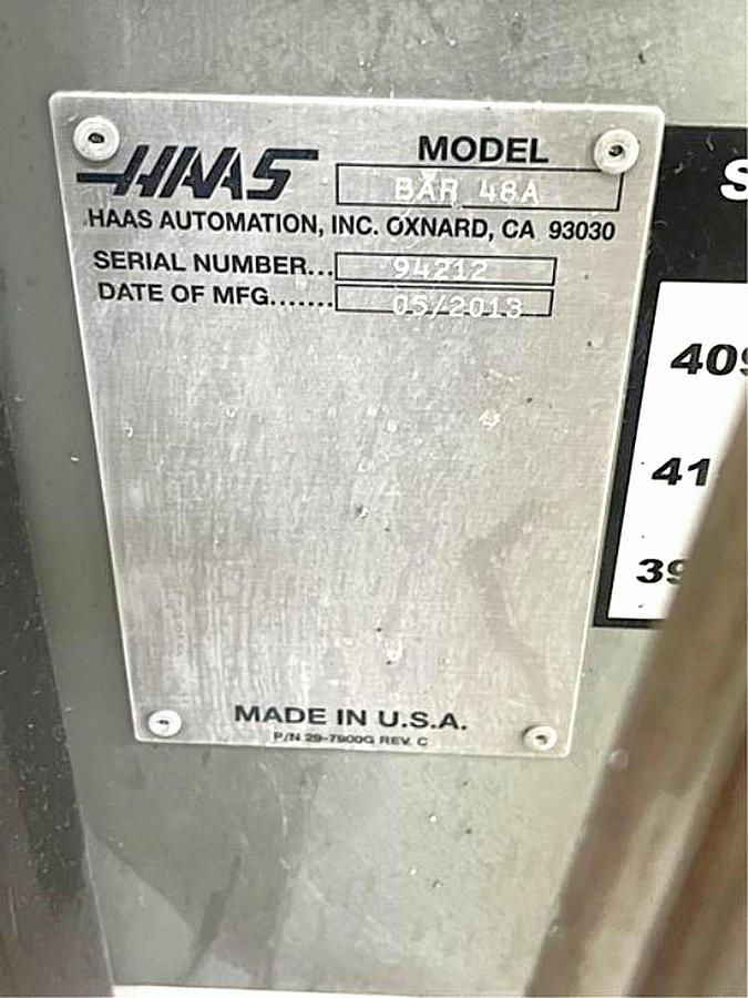 Used 2013 HAAS ST-20Y CNC Turning Center with Y-Axis/Live Tooling/Bar Feeder