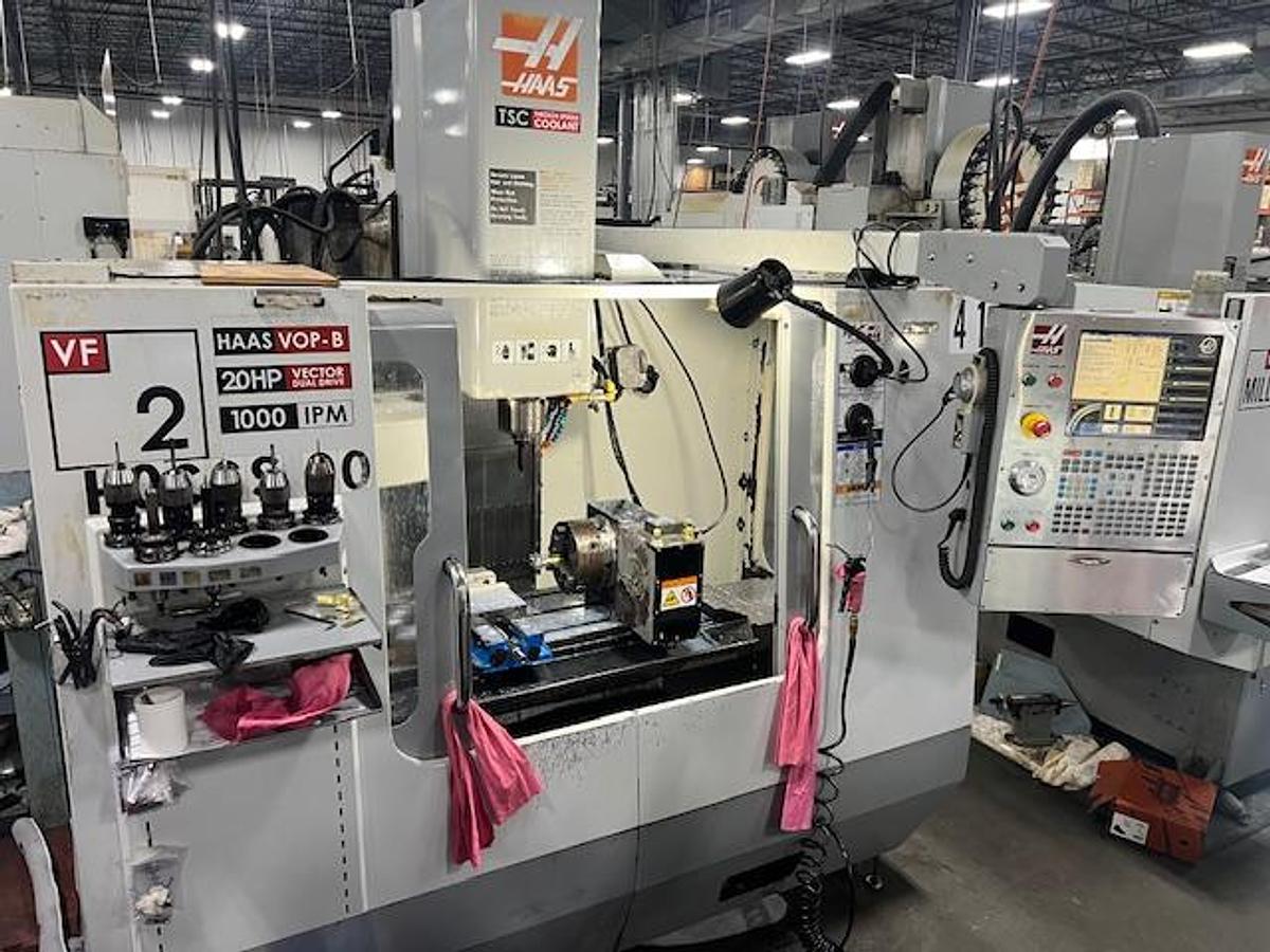 Used 2007 HAAS VF-2 4-Axis CNC Vertical Machining Center