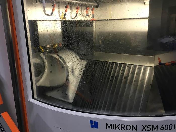 Used 2014 GF Mikron   XSM 600 U LP 5-Axis 36,000RPM Vertical Machining Center with 20 Station Pallet Pool