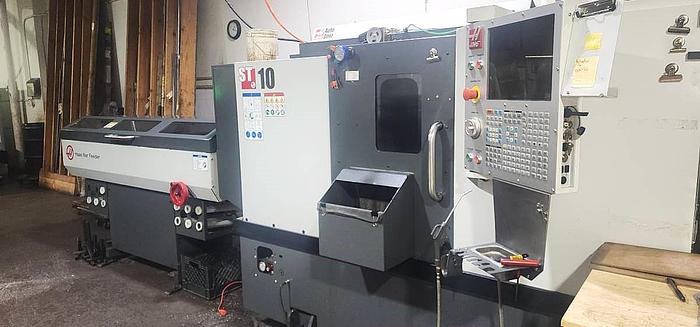 Used 2020 HAAS ST-10 CNC Lathe with Bar Feeder