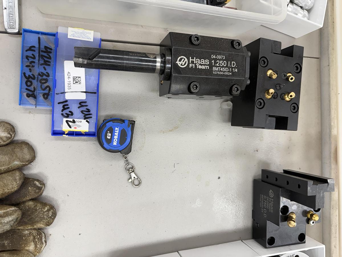 Used 2024 HAAS ST-15Y Sub Spindle CNC Lathe & HAAS Bar Feeder Only 35 Cutting Hours