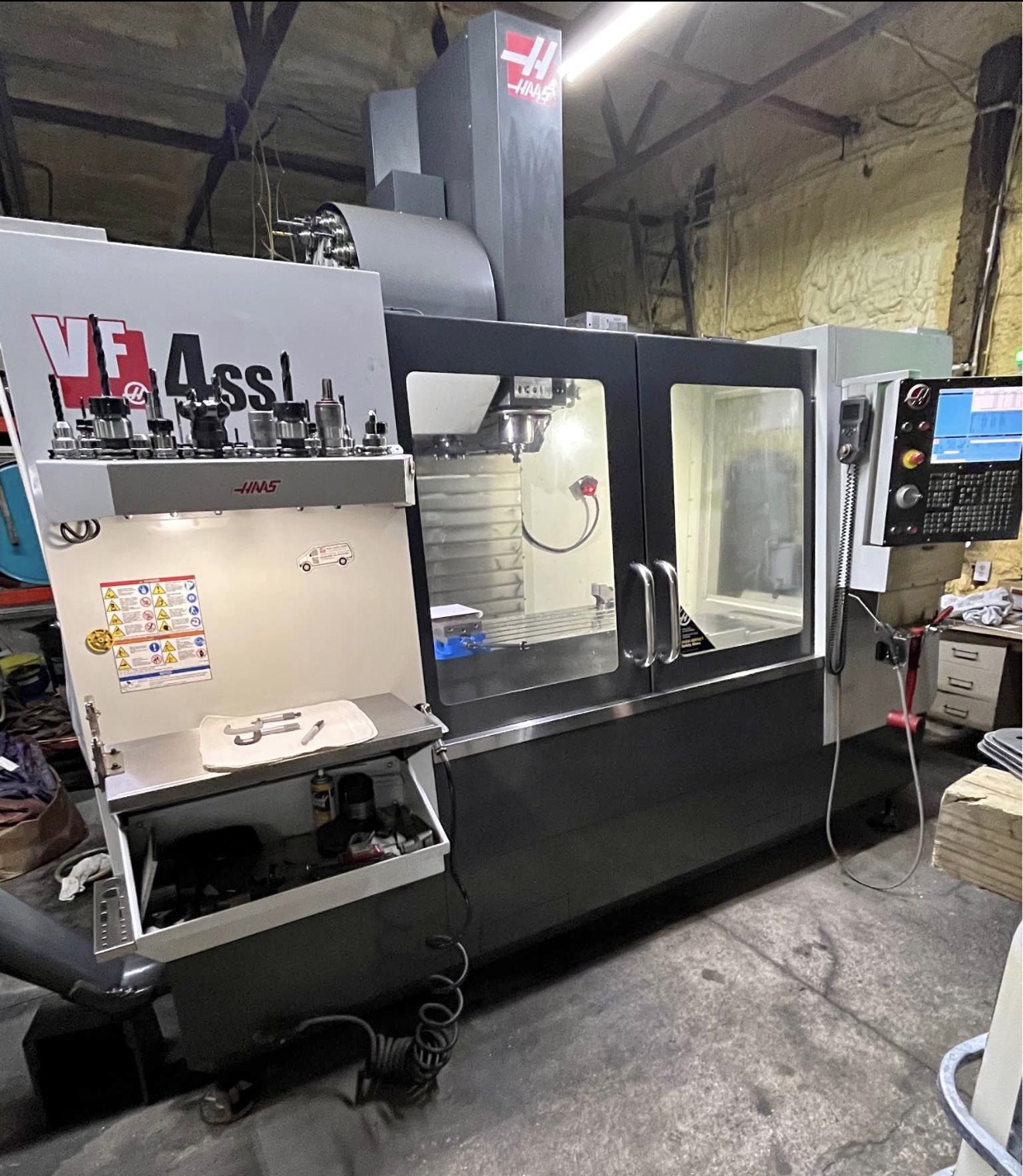 Used 2014 HAAS VF-4SS 4-Axis 12,000 rpm CNC Vertical Machining Center