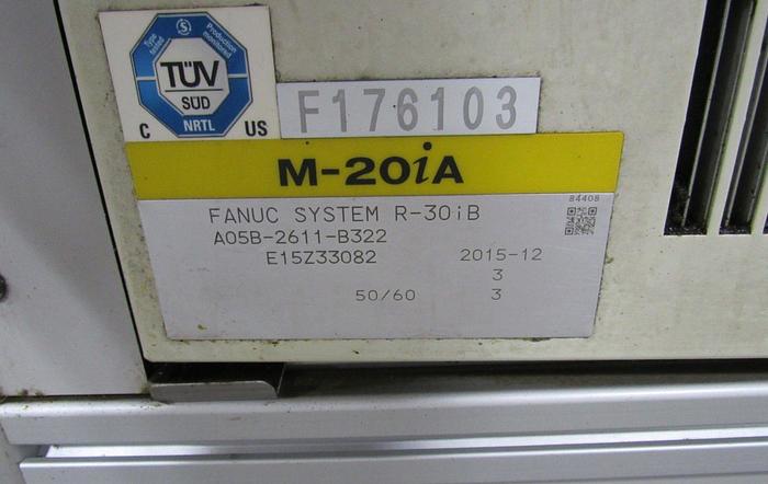 Used 2015 FANUC M20ia Robot with Schunk Grippers and R30ib Control
