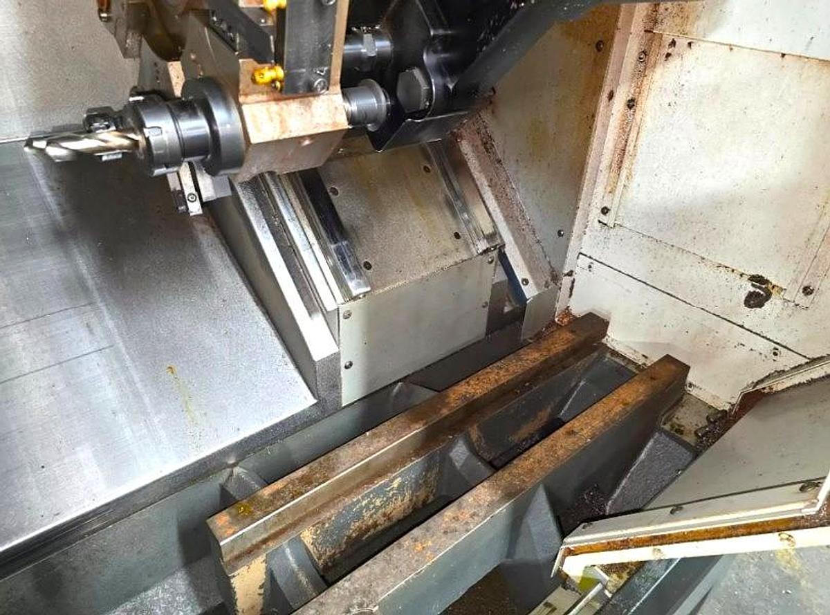 Used 2015 HAAS ST-10 CNC Lathe with 6,000 rpm Live Tooling Tool Pre-Setter