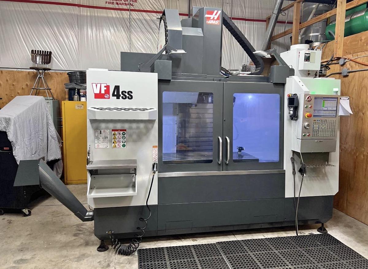 Used 2018 HAAS VF-4SS 5-Axis 15,000 rpm CNC Vertical Machining Center