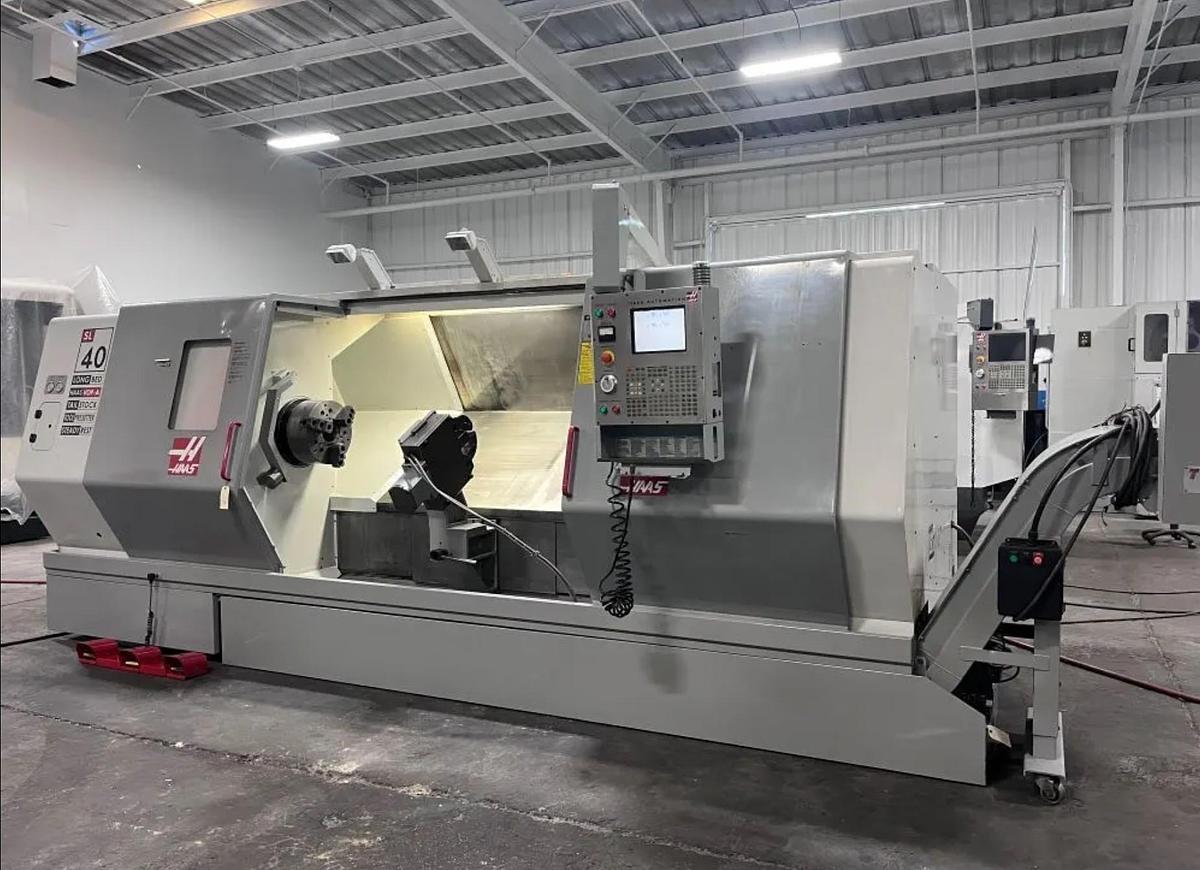 Used 2003 HAAS SL-40L Long Beed 4" Bar Capicty CNC Lathe