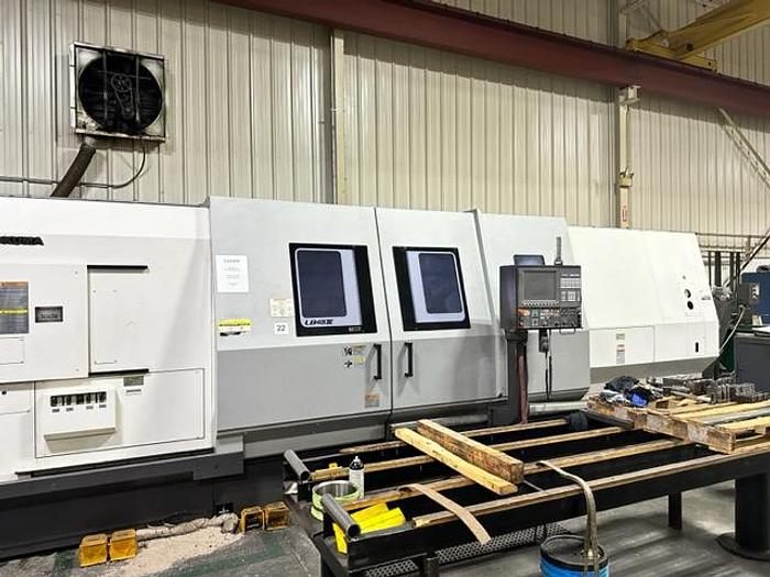 Used 2015 OKUMA LB 45III C 3000 10.2" BIG BORE CNC Lathe with Hydraulic Steady Rest