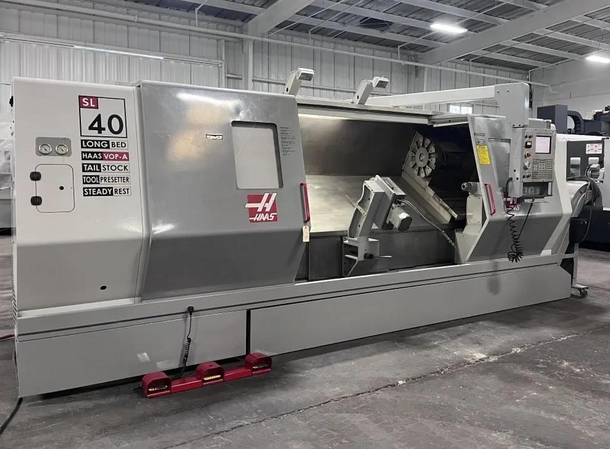 Used 2003 HAAS SL-40L Long Beed 4" Bar Capicty CNC Lathe