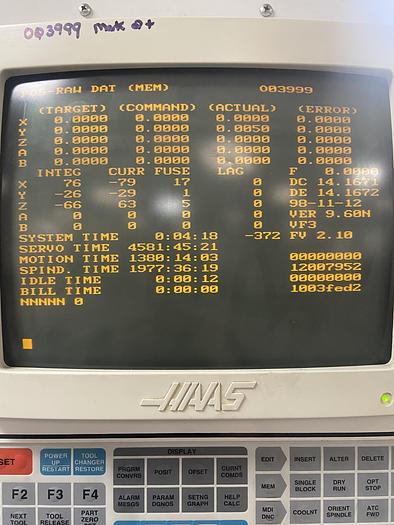 Used 1998 HAAS VF-3 4-Axis CNC Vertical Machining Center