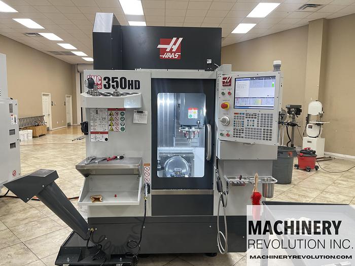 Used 2023 HAAS UMC-350HD 5-Axis CNC Vertical Machining Center *** Only 10 Run Hours HAAS Factory Warranty***