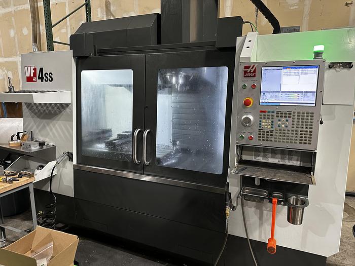 Used 2020 HAAS VF-4SS 4-Axis CNC Vertical Machining Center