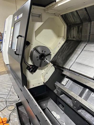 Used 2022 Hyundai-WIA L400LMC Long Bed Big Bore Live Tooling CNC Turning Center