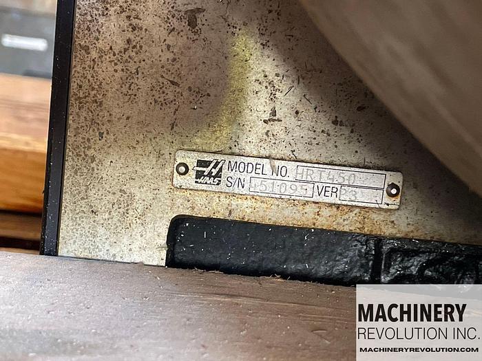 Used 2015 HAAS HRT-450 4th Axis Rotary Table with 19" Bison 4-Jaw Chuck