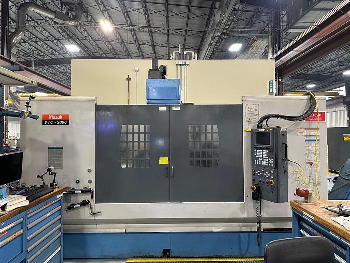 Used 2000 MAZAK VTC-200C 4-Axis CNC Machining Center