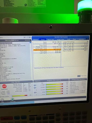 Used 2020 HAAS UMC-1000 5-Axis 15,000 RPM Machining Center