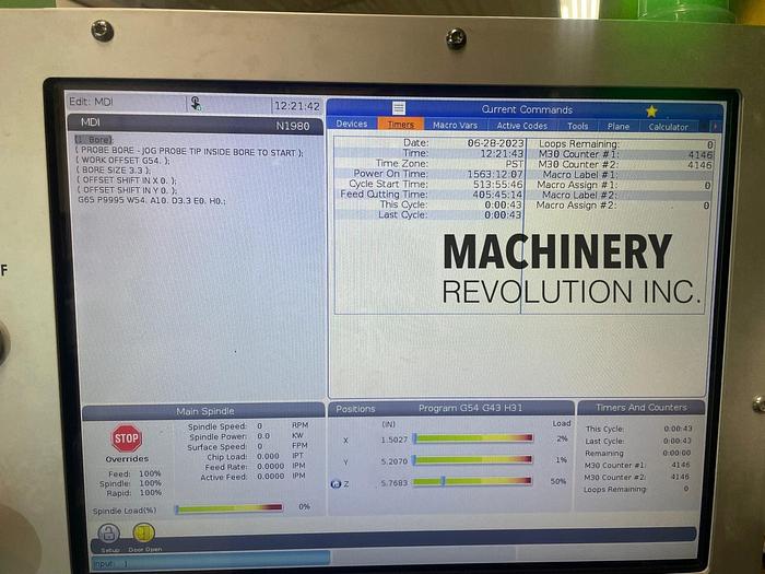 Used 2021 HAAS VF-2SSYT 5-Axis CNC Vertical Machining Center with Brand New 2021 TRT-160 Trunnion Table ***405 Hours***