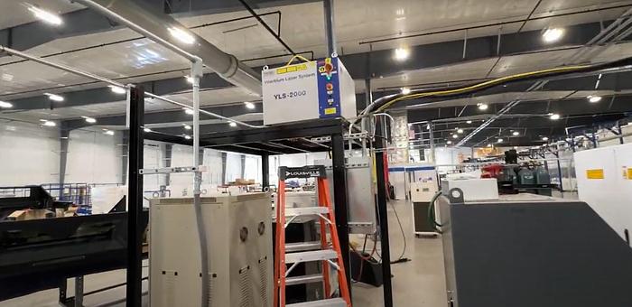 Used 2017 FARLEY HG TECH 2kW LT6515 FIBER TUBE LASER