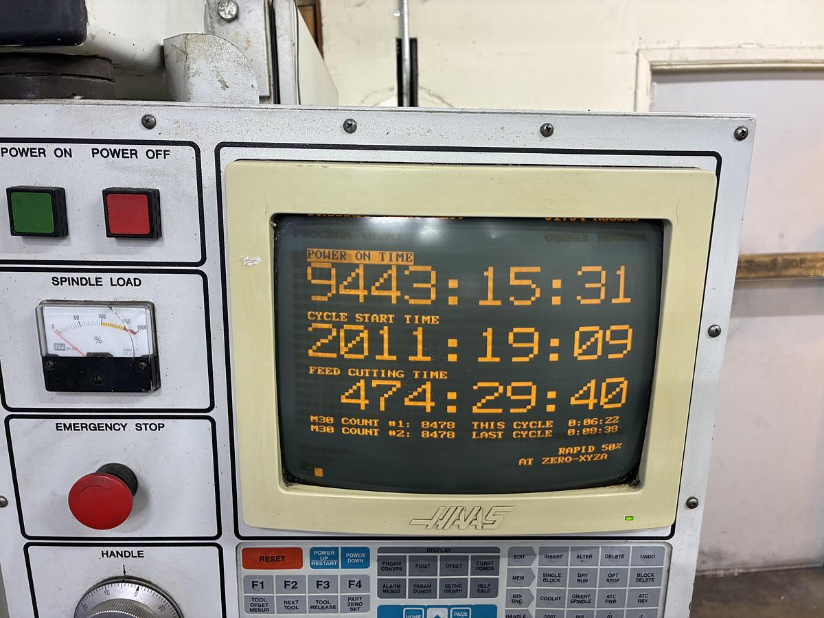 Used 1996 HAAS HS-1 4-Axis Horizontal Machining Center