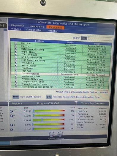 Used 2020 HAAS UMC-500SS 5-Axis 10,000 RPM CNC Vertical Machining Center ***LowHours***