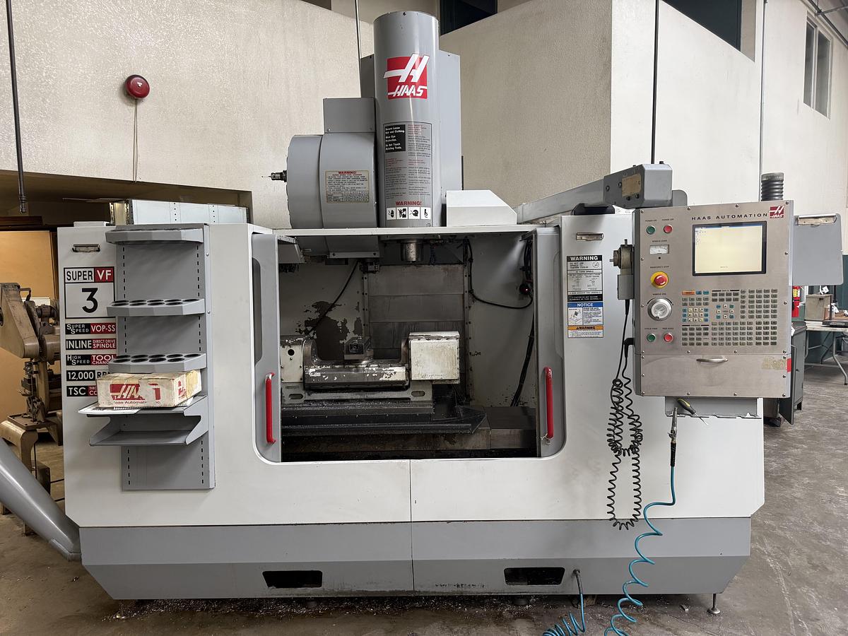 Used 2004 HAAS VF-3SS 12,000 RPM 5-Axis CNC Vertical Machining Center with TR-210 Trunnion Table