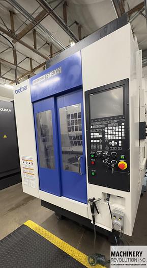 Used 2015 Brother Speedio R 450 X1 4-Axis Vertical Machining Center with Pallet Changer / TSC / Probing / Rotary Table