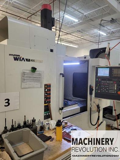 Used 2015 HYUNDAI WIA F400 12,000RPM TSC CNC Vertical Machining Center ***Low Hours***