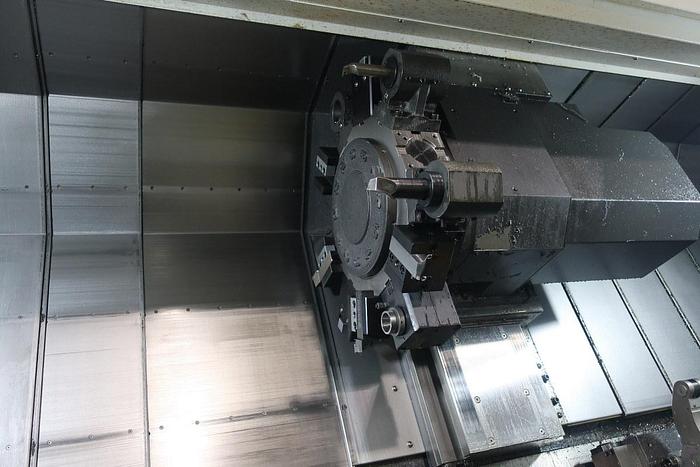 Used 2022 Hyundai-WIA L400LMC Long Bed Big Bore Live Tooling CNC Turning Center