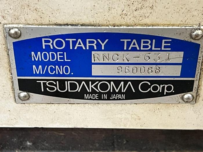 Used TSUDAKOMA RNCK-631 24" (630mm) 4th Axis CNC Rotary Table