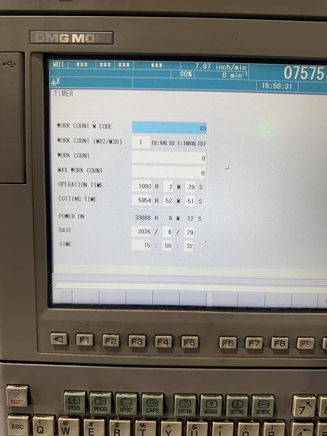 Used 2014 DMG MORI NLX 2500/700 CNC Turning Center