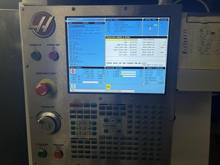 Used 2015 HAAS TM-2P CNC Vertical Machining Center ***Only 386 Power On  Hours***