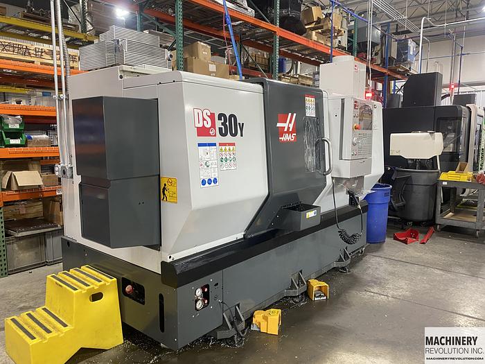Used 2019 HAAS DS30Y CNC Lathe Turning Center With Live Tooling / Dual Spindle / ***Low Hours***