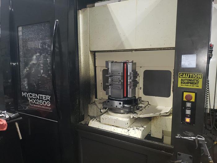 Used 2012 KITAMURA Mycenter HX250G 4-Axis Horizontal Machining Center With Pallet Changer