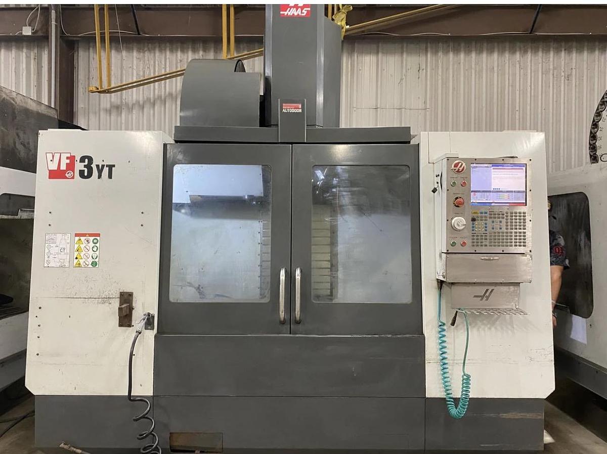 Used 2016 HAAS VF-3YT Cat-50 4-Axis CNC Vertical Machining Center