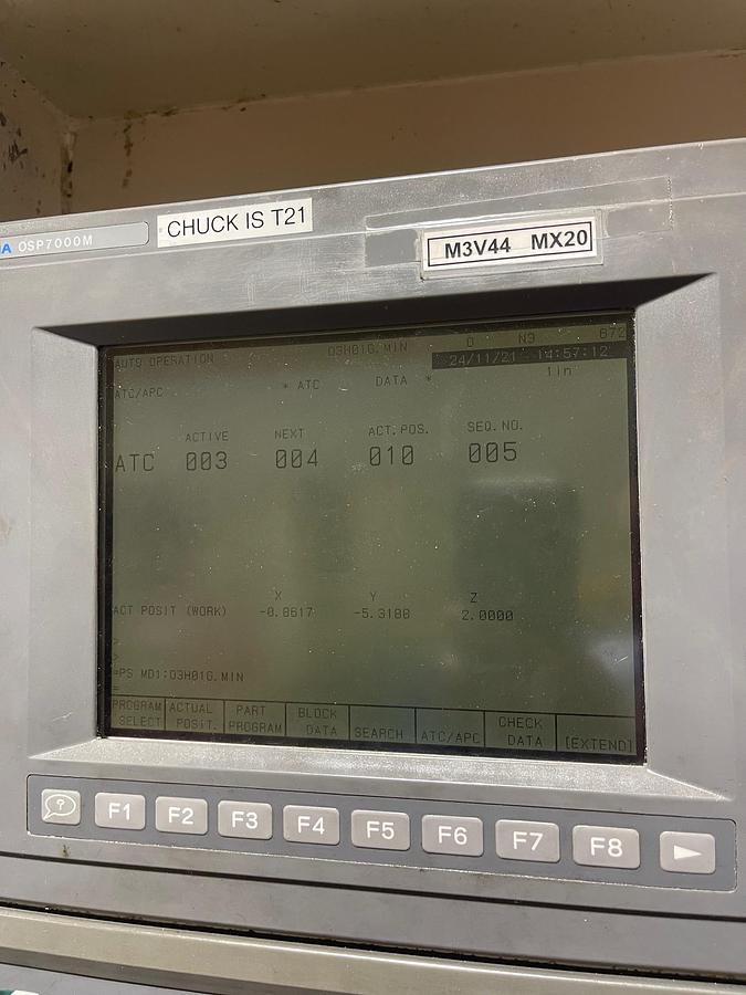 Used OKUMA MX-55VB CAT-50 CNC Vertical Machining Center